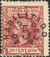 1052 * 72. 1900. 5 Ctvos Sobre 20 Ctvos Carmín (centraje Habitual De Emisión). MAGNIFICO Y RARO. (Edifil 2018: 430€) - Other & Unclassified