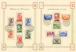 1201 º . 1934. Carpeta De Presentación Del Servicio De Correos En Marruecos Con Diversos Valores De Las Series De Paisaj - Other & Unclassified