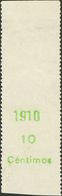 1261 ** 55/56MP. 1910. Serie Completa, Sobre Bordes De Hoja. MAGNIFICA. (Edifil 2018: 100€) - Other & Unclassified