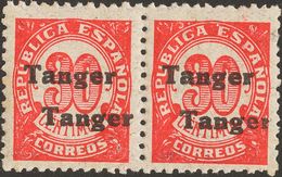 1306 ** 119hh(2). 1939. 30 Cts Rojo. Variedad SOBRECARGA DOBLE. MAGNIFICA. (Edifil 2013: 30€) - Sonstige & Ohne Zuordnung