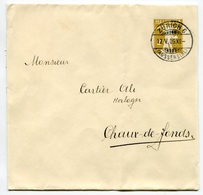 RC 8127 SUISSE 1909 - 2c BANDE DE JOURNAL OBL. ZURICH 6 POUR UN HORLOGER A LA CHAUX DE FONDS TB - Briefe U. Dokumente
