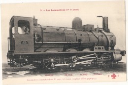 **  LOCOMOTIVE  ** LES LOCOMOTIVES  Cie Du NORD Locomotive à Marchandises 4051 (au Dos Caractéristiques) Excellent état - Matériel