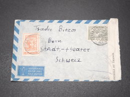 GRECE - Enveloppe Pour La Suisse En 1949 Avec Bande De Contrôle De Change - L 15533 - Briefe U. Dokumente