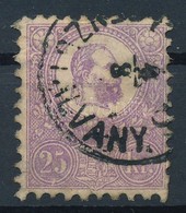 O 1871 K?nyomat 25kr (60.000) (enyhe Elvékonyodás, Rövid Fog / Thin Paper, Missing Perf) - Other & Unclassified