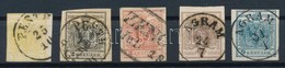 O 1850 Sorozat (min 38.000) (2kr Regiszterhajtás / Folded) - Other & Unclassified