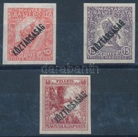 ** 1918 Köztársaság / Hadisegély Vágott Sor - Other & Unclassified