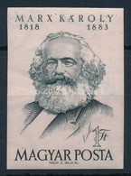 ** 1953 Karl Marx Vágott Bélyeg (8.000) - Andere & Zonder Classificatie