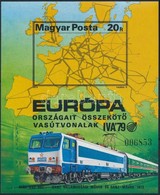 ** 1979 Európa Vasútjai Vágott Blokk (7.000) - Andere & Zonder Classificatie