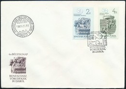 1987 Bélyegnap (60.) Vágott Sor FDC (3.000) - Sonstige & Ohne Zuordnung