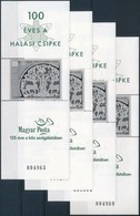 ** 2002 Halasi Csipke 4 Db Feketenyomat  Ajándék Blokk (48.000) - Sonstige & Ohne Zuordnung