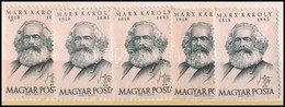 ** 1953 Karl Marx 5 Db Bélyeg (10.000) - Andere & Zonder Classificatie