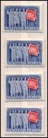 ** 1949 Szakszervezet (III.) 4 Db Sor (12.000) - Andere & Zonder Classificatie