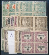 ** 1919-1924 15 Db Négyestömb, Közte Hármaslyukasztás Is - Altri & Non Classificati