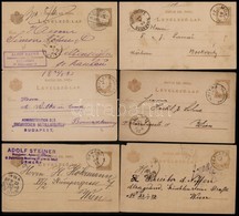 1883-1897 6 Db 2kr Díjjegyes Levelez?lap - Sonstige & Ohne Zuordnung