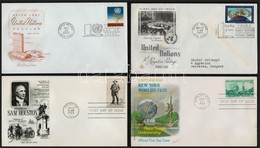 USA és ENSZ 100 Db FDC és Els?napi Díjjegyes - Andere & Zonder Classificatie