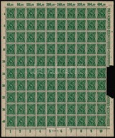 ** Deutsches Reich 1922/1923 Mi 226 Teljes ív (jobb Oldali Hiányzó  ívszéldarab) - Sonstige & Ohne Zuordnung