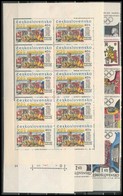 ** Csehszlovákia 1966-1968 3 Db Sor, 1 Blokk és 1 Kisív - Andere & Zonder Classificatie