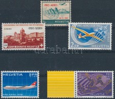 ** 1941-1981 Svájc 4 Db Klf Légiposta Bélyeg (Mi EUR 31,60) - Andere & Zonder Classificatie