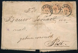 1858 3kr Hármascsík Levélen 'SZEGED' - Budapest - Other & Unclassified