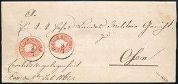 1862  2x5kr Levélen  Teljes Tartalommal ,,RAGENDORF' - Ofen - Other & Unclassified