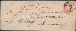 ~1864 Levél 5kr Bélyeggel 'PESTH' - 'ÚJ-SZ?NY' - Autres & Non Classés