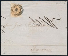 1865 15kr Levélen ,,MECZENZÉF' - ,,KASCHAU' - ,,TEMESVÁR' - Other & Unclassified