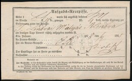 1868 Aufgabs - Recepisse ,,MURA - SZOMBAT' - Andere & Zonder Classificatie