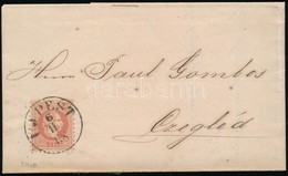 1868 5kr Levélen / On Cover 'UJ-PEST' - Czegléd - Sonstige & Ohne Zuordnung