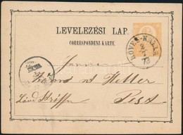 1873 2kr Díjjegyes Levelez?lap / PS-card 'KÖVES-KÁLLA' - 'PEST' - Altri & Non Classificati