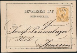 1873 2kr Díjjegyes Levelez?lap / PS-card'JAM' - Temesvár - Sonstige & Ohne Zuordnung