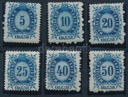 * 1874 Távirda Réznyomat 5kr - 50kr 6 érték - Sonstige & Ohne Zuordnung