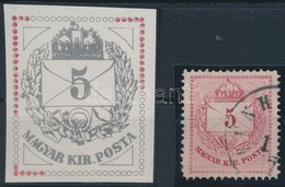 O 1874 5kr Gyöngyjavítással (ex Lovász) - Altri & Non Classificati