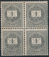 ** 1898 1kr Négyestömb - Sonstige & Ohne Zuordnung