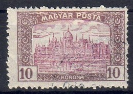 O 1919 Magyar Posta 10K Jobbra Tolódott Középrész + Balra Tolódott értékszámok - Andere & Zonder Classificatie