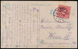 1917 Képeslap Királyhidáról Bécsbe, 20h Portóval - Other & Unclassified