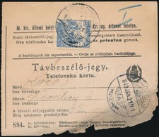 1918 Távbeszél? Jegy 25f Díjlerovással 'SUHOPOLJE' - Other & Unclassified