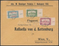 1918. Jul. 8. Légi Levél Bécsbe 1K50f Repül? Posta Bélyeggel és 1.80K Kiegészít? Bérmentesítéssel / Mi 210 With Addition - Sonstige & Ohne Zuordnung