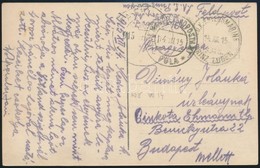 1915 Tábori Posta Képeslap 'S.M.S. PRINZ EUGEN' - Andere & Zonder Classificatie