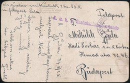 1917 Képeslap / Postcard 'K.u.k. I. Seebatallionskommando' + 'MFP POLA D' - Altri & Non Classificati