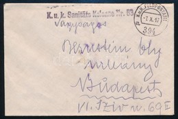 1917 Tábori Posta Levél 'K.u.k. Sanitäts Kolonne Nr. 63.' + 'FP 394 A' - Andere & Zonder Classificatie