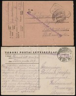 1917 I. Világháborús Tábori Lap ,,Hadosztály Kiképz? Csoport Parancsnokság' Bélyegzéssel Kisoroszi Postaügynökség Bélyeg - Sonstige & Ohne Zuordnung