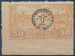 ** Debrecen II. 1919 30f Alul Fogazatlan, Ritka Signed: Bodor - Sonstige & Ohne Zuordnung