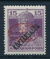 ** Debrecen I. 1919 Károly/Köztársaság 15f Piros Felülnyomással, Garancia Nélkül (**55.000) - Sonstige & Ohne Zuordnung