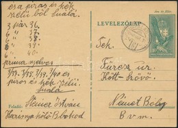 1940 10f Díjjegyes Levelez?lap 'KISKUNHALAS' - Német Bóly - Sonstige & Ohne Zuordnung