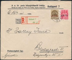 1941 Ajánlott Helyi Levél DÉL VISSZATÉRT 10f + 20f Bérmentesítéssel - Sonstige & Ohne Zuordnung