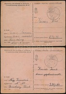 1942  2 Db Tábori Postai Levelez?lap ,,Romány - Vác 192' Mozgóposta Bélyegz?vel - Andere & Zonder Classificatie