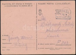 1944 Tábori Postai Levelez?lap ,,RÉTSÁG' Pályaudvar Levélszekrény Bélyegz?vel - Andere & Zonder Classificatie