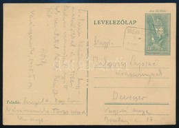1945 Díjjegyes Levelez?lap Katonától Feladva ,,Vásárosmiske' Postai ügynökség - Andere & Zonder Classificatie