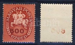 ** 1946 Lovasfutár 500 Ezer P Eltolódott értékszámmal, Az értékszám Gépszínátnyomatával / Mi 890 Shifted Numeral+offset  - Andere & Zonder Classificatie