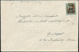 1945 (3. Díjszabás) Távolsági Levél Kisegít? 10P/80f Bérmentesítéssel - Sonstige & Ohne Zuordnung